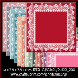 Butterfly Lace Backgrounds-Succulants Bright