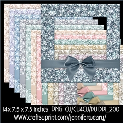 Glitter Frames Bow-Neutral