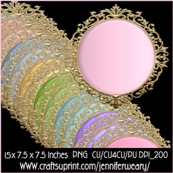 Gold Fancy Edged Mats-Easter Morn