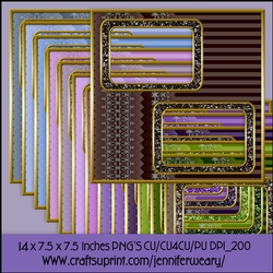 Snowflakes Glitter Frames-Lavender Fields