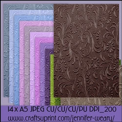Raised Up A5 Backgrounds-Lavender Fields