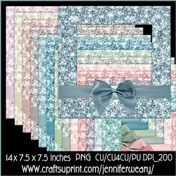 Glitter Frames Bows-Succulants
