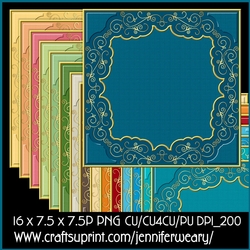 Golden Border Backgrounds Too-Lifes Beachy