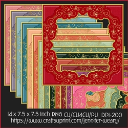 Golden Border Frames Too-Succlants Bright