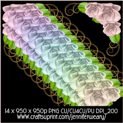Lace Glass Corners-Candy Floss