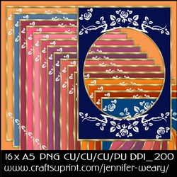 Rose n Leaves A5 Frames-Outback Sunsets