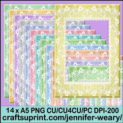 Butterfly Lace Frames Spring Light