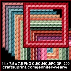 Padded Frames-Succulants Bright