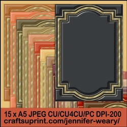 Gold Inlay A5 Backgrounds-Woodlands