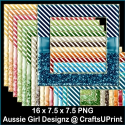 Glitter Stripes Frames-Lifes Beachy