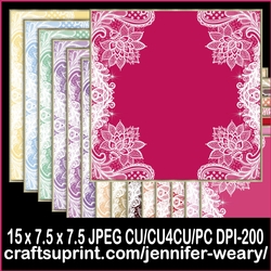 Lace Flower Backgrounds-Sweet