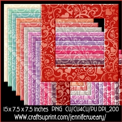 Hearts Swirl Frames-Valentine
