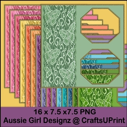 Butterfly octagon S Border Frames-Easter