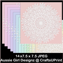 Elegance Doily Backgrounds-Candy Floss