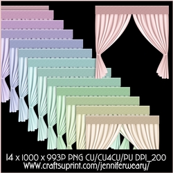 Tie Back Curtains-Candy Floss