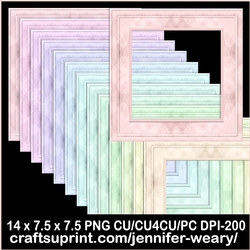Swirls Galore Frames-Candy Floss