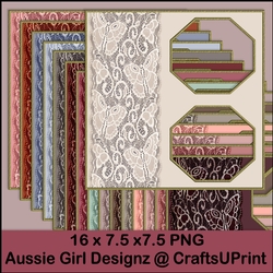Butterfly octagon S Border Frames-Dusty