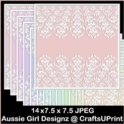 Without Ribbon Wraps White Borders-Candy Floss