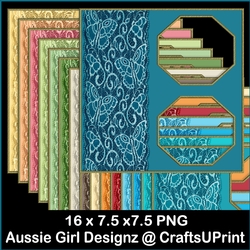 Butterfly octagon S Border Frames-Lifes Beachy