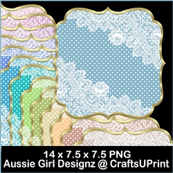 Dots n Lace Mats-cute