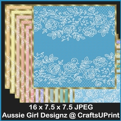 White Lace with Roses Backgrounds-Tranquil Days