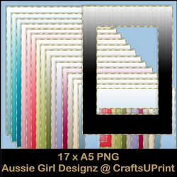 Ombrae textured A5 Frames Glittering