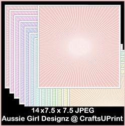 Glittery Stripe Backgrounds with White Border-Candy Floss