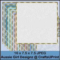 White Lace with Roses Backgrounds-Winter Wonderland