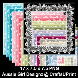 Butterfly Lace Frames-Glittering
