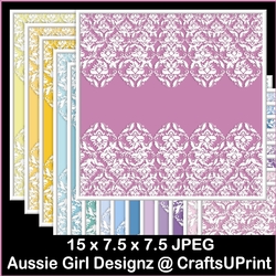 Without Ribbon Wraps White Borders-Romantic 
