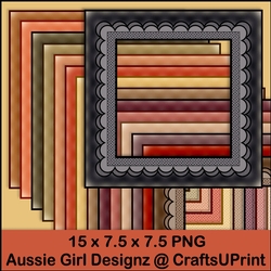 Weaved Shell Edged Frames-Woodlands