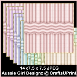 Wave Stripe Backgrounds-Candy Floss