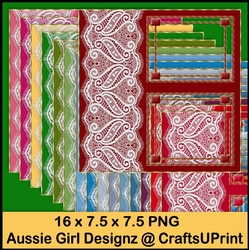 Lace Textured Frames 2- Christmas Time 2