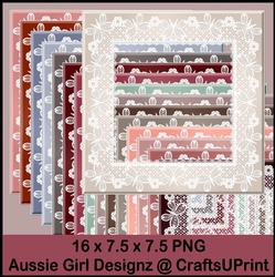 Butterfly Lace Frames-Dusty
