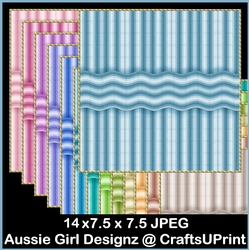 Wave Stripe Backgrounds-Cute