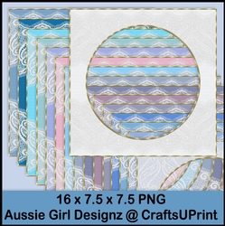 Lace Textured Frames-Winter Wonderland