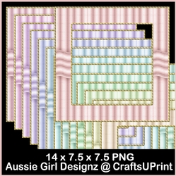 wave Stripe Frames-Candy Floss