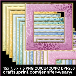 Leopard Print Frames-Romantic