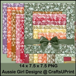 Glitter Frames Bows-Autumn Fall Light