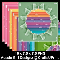 Circular Bow Background Frames- Easter