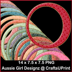 Peony Round Frames-Succulants Bright
