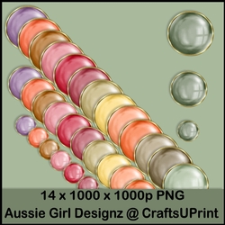3 Pearls Gold Borders-Autumn Fall Light