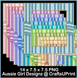 wave Stripe Frames-cute