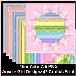 Circular Bow Background Frames- Easter Morn