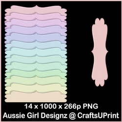24 Candy Floss Sentiments