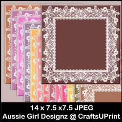 Butterfly Lace Backgrounds-Cherry Blossoms