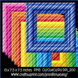 Stripped Frames-Colorful