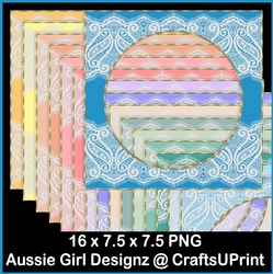 Lace Textured Frames-Tranquil Days