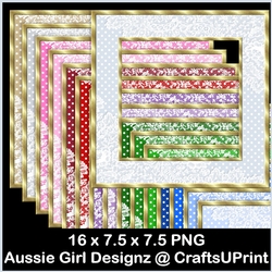 Dots n Lace Frames-Christmas Time