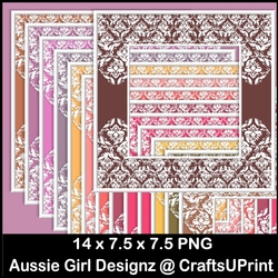Without Ribbon Wrap White Border Frames-Cherry Blossom